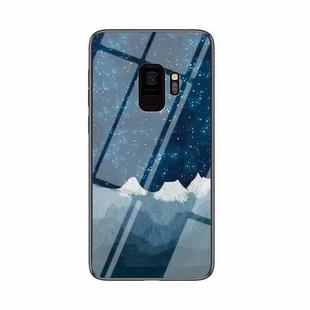 For Samsung Galaxy S9 Starry Sky Painted Tempered Glass TPU Shockproof Protective Case(Star Chess Rob)