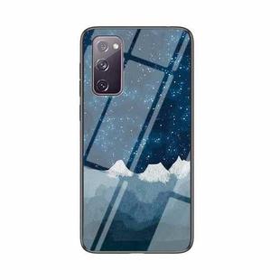 For Samsung Galaxy S20 FE Starry Sky Painted Tempered Glass TPU Shockproof Protective Case(Star Chess Rob)
