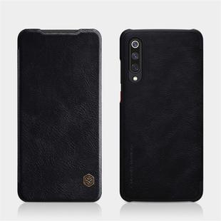 For Xiaomi Mi 9 Pro 5G NILLKIN QIN Series Crazy Horse Texture Horizontal Flip Leather Case with Card Slot(Black)