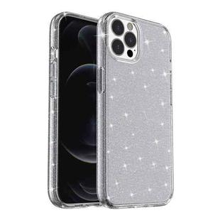 For iPhone 13 Pro Shockproof Terminator Style Glitter Powder Protective Case (Grey)