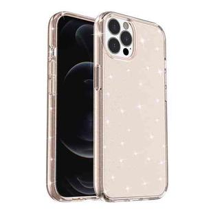 For iPhone 13 Pro Max Shockproof Terminator Style Glitter Powder Protective Case (Gold)