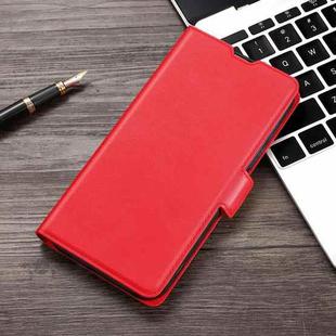 For Xiaomi Redmi Note 10 Pro / Note 10 Pro Max Ultra-thin Voltage Side Buckle PU + TPU Horizontal Flip Leather Case with Holder & Card Slot(Red)