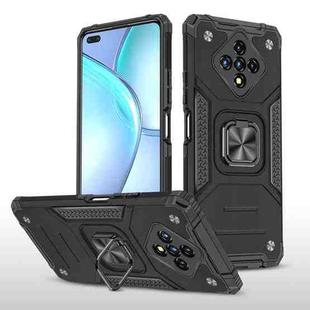 For Infinix Zero 8 Magnetic Armor Shockproof TPU + PC Case with Metal Ring Holder(Black)
