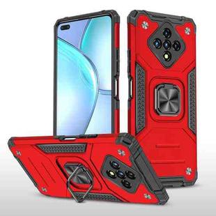 For Infinix Zero 8 Magnetic Armor Shockproof TPU + PC Case with Metal Ring Holder(Red)