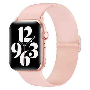 Elasticity Silicone Strap Watch Band For Apple Watch Series 8&7 41mm / SE 2&6&SE&5&4 40mm / 3&2&1 38mm(Pink)