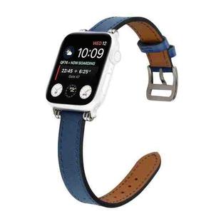 Single Circle 14mm with Beads Style Leather Watch Band Watch Band For Apple Watch Ultra 49mm / Series 8&7 45mm / SE 2&6&SE&5&4 44mm / 3&2&1 42mm(Blue)