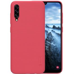 For Galaxy A70s NILLKIN Frosted Concave-convex Texture PC Protective Case(Red)