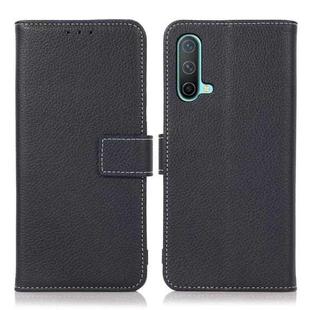 For OnePlus Nord CE 5G Litchi Texture PU + TPU Horizontal Flip Leather Case with Holder & Card Slots & Wallet(Dark Blue)