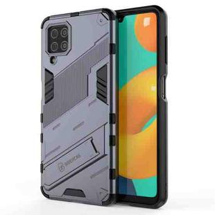 For Samsung Galaxy M32 Punk Armor 2 in 1 PC + TPU Shockproof Case with Invisible Holder(Grey)