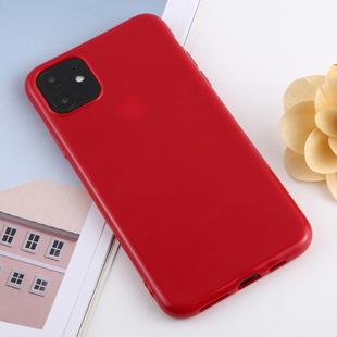 For iPhone 11 Candy Color Plastic Protective Case(Red)