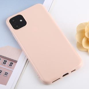 For iPhone 11 Candy Color Plastic Protective Case(Light Pink)
