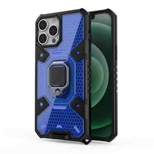 For iPhone 13 Pro Max Space PC+TPU Ring Holder Protective Case (Blue)