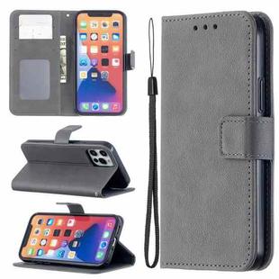 For iPhone 13 mini Longan Texture Horizontal Flip PU Leather Case with Holder & Card Slots & Wallet & Photo Frame (Gray)