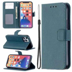 For iPhone 13 mini Longan Texture Horizontal Flip PU Leather Case with Holder & Card Slots & Wallet & Photo Frame (Green)
