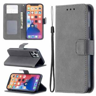 For iPhone 13 Longan Texture Horizontal Flip PU Leather Case with Holder & Card Slots & Wallet & Photo Frame(Gray)