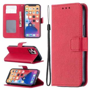 For iPhone 13 Pro Longan Texture Horizontal Flip PU Leather Case with Holder & Card Slots & Wallet & Photo Frame (Red)