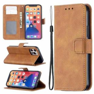 For iPhone 13 Pro Longan Texture Horizontal Flip PU Leather Case with Holder & Card Slots & Wallet & Photo Frame (Brown)
