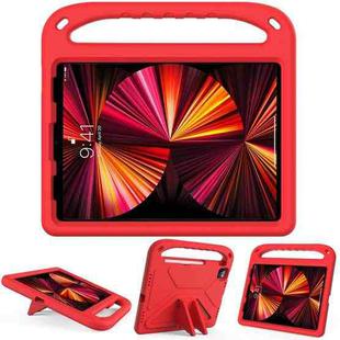 Handle Portable EVA Shockproof Protective Tablet Case with Triangle Holder For iPad Pro 11 2022 / 2021/2020/2018 / iPad Air 2020 / Air 2022 10.9(Red)