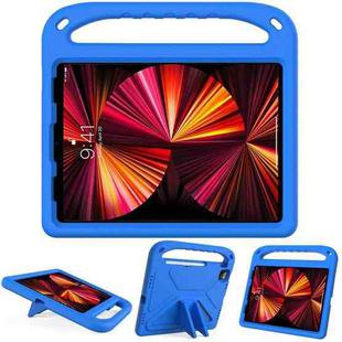 Handle Portable EVA Shockproof Protective Tablet Case with Triangle Holder For iPad Pro 11 2022 / 2021/2020/2018 / iPad Air 2020 / Air 2022 10.9(Blue)