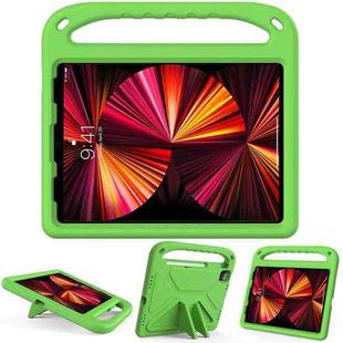 Handle Portable EVA Shockproof Protective Tablet Case with Triangle Holder For iPad Pro 11 2022 / 2021/2020/2018 / iPad Air 2020 / Air 2022 10.9(Green)