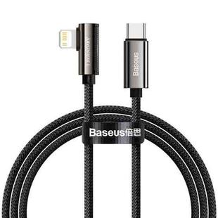 Baseus CATLCS-01 Legend Series PD 20W USB-C / Type-C to 8 Pin Elbow Fast Charging Data Cable, Cable Length:1m(Black)