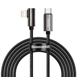 Baseus CATLCS-A01 Legend Series PD 20W USB-C / Type-C to 8 Pin Elbow Fast Charging Data Cable, Cable Length:2m(Black)