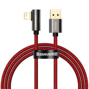 Baseus CACS000009 Legend Series 2.4A USB to 8 Pin Elbow Fast Charging Data Cable, Cable Length:1m(Red)