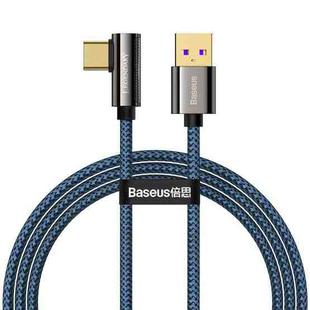 Baseus CACS000403 Legend Series 66W USB to USB-C / Type-C Elbow Fast Charging Data Cable, Cable Length:1m(Blue)