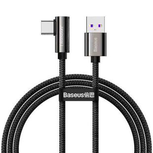 Baseus CATCS-B01 Legend Series 66W USB to USB-C / Type-C Elbow Fast Charging Data Cable, Cable Length:1m(Black)