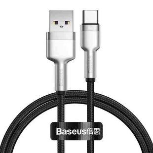 Baseus CAKF000101 Cafule Series 66W USB to USB-C / Type-C Metal Data Cable, Cable Length:1m(Black)