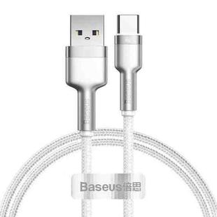 Baseus CAKF000102 Cafule Series 66W USB to USB-C / Type-C Metal Data Cable, Cable Length:1m(White)