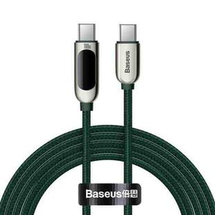 Baseus CATSK-C06 100W USB-C / Type-C to USB-C / Type-C Display Fast Charging Data Cable, Cable Length:2m(Dark Green)