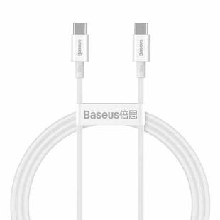 Baseus CATYS-B02 Superior Series 100W USB-C / Type-C to USB-C / Type-C Fast Charging Data Cable, Cable Length:1m(White)