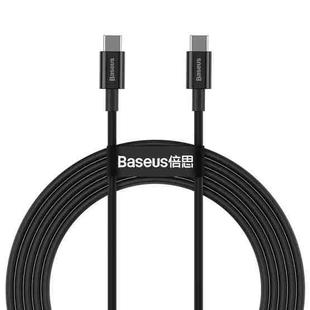 Baseus CATYS-C01 Superior Series 100W USB-C / Type-C to USB-C / Type-C Fast Charging Data Cable, Cable Length:2m(Black)