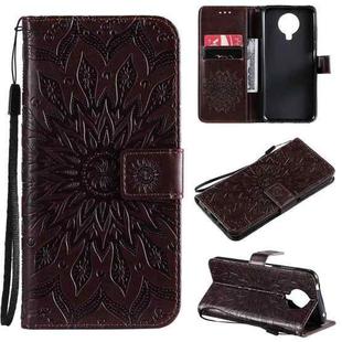 For Nokia 6.3 / G20 / G10 Sun Embossing Pattern Horizontal Flip Leather Case with Card Slot & Holder & Wallet & Lanyard(Brown)