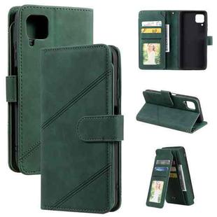 For Huawei P40 Lite Skin Feel Business Horizontal Flip PU Leather Case with Holder & Multi-Card Slots & Wallet & Lanyard & Photo Frame(Green)