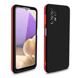 For Samsung Galaxy A21s Dual-color 360 Degrees Full Coverage Protective PC + TPU Shockproof Case(Black)