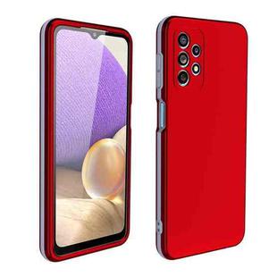 For Samsung Galaxy A21s Dual-color 360 Degrees Full Coverage Protective PC + TPU Shockproof Case(Red)