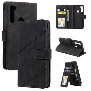 For Xiaomi Redmi Note 8 Skin Feel Business Horizontal Flip PU Leather Case with Holder & Multi-Card Slots & Wallet & Lanyard & Photo Frame(Black)