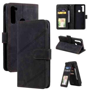 For Xiaomi Redmi Note 8T Skin Feel Business Horizontal Flip PU Leather Case with Holder & Multi-Card Slots & Wallet & Lanyard & Photo Frame(Black)