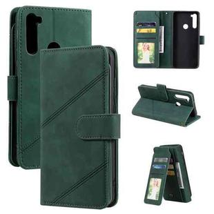 For Xiaomi Redmi Note 8T Skin Feel Business Horizontal Flip PU Leather Case with Holder & Multi-Card Slots & Wallet & Lanyard & Photo Frame(Green)