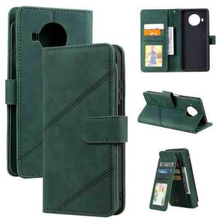 For Xiaomi Mi 10T Lite 5G Skin Feel Business Horizontal Flip PU Leather Case with Holder & Multi-Card Slots & Wallet & Lanyard & Photo Frame(Green)