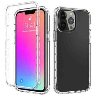 For iPhone 13 Pro Max Shockproof High Transparency Two-color Gradual Change PC+TPU Candy Colors Protective Case (Transparent)