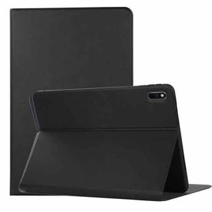 For Huawei MatePad 11 2021 Voltage Craft Texture TPU Horizontal Flip Protective Case with Holder(Black)
