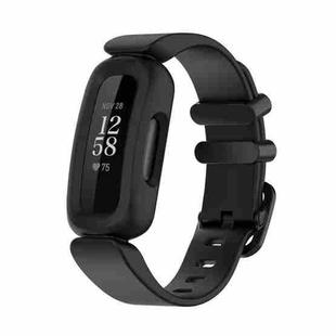 For Fitbit Ace 3 Silicone Integrated Watch Band(Black)