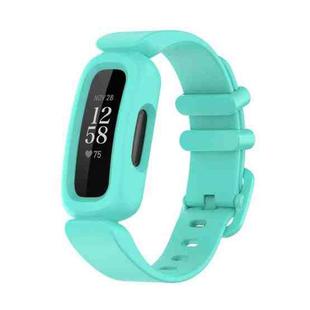 For Fitbit Ace 3 Silicone Integrated Watch Band(Lake Blue)