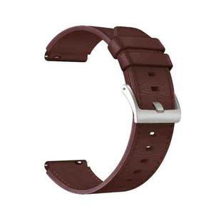 For Huawei Watch GT2 Pro Leather Watch Band(Coffee)