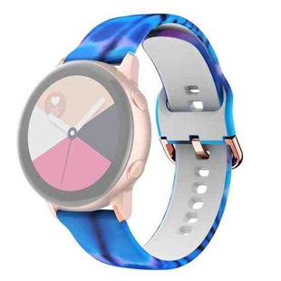 For Samsung Galaxy Watch 46mm Silicone Printing Watch Band(Aurora)