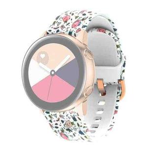 For Samsung Galaxy Watch 46mm Silicone Printing Watch Band(Bird)