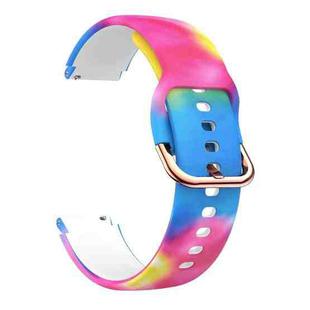 For Xiaomi Haylou LS01 Silicone Printing Watch Band(Colorful)